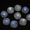 9X11 mm - 16 pcs - AAA high Quality Rainbow Moonstone Super Sparkle Rose Cut Oval Shape Faceted -Each Pcs Full Flashy Gorgeous Fire